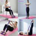 2 x Pedal Resistance Bands with Handles, Multifunction Tension Rope for Arm, Leg, Waist and Shoulder Training