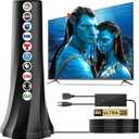 2026 TV Antenna Indoor,Antenna for Smart TV 1900+ Miles Range,HDTV Antennas for Local Channels 360 Signal Booster Reception,Portable Antenna Indoor Outdoor Support 8K 4K 1080p All TVs-25FT Coax Cable