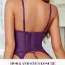 Avidlove Lingerie For Women Naughty Bra And Panty Sets With Garter Underwire Lace Corset Top Outfits S-XXL