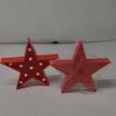 Tarpop 2 Pcs Star Plastic Night Light Battery Operated LED Marquee Light Star Sign Room Wall Lamp for Movie Night Supplies Carpet Party Decorations Christmas Theater(Glitter Red)
