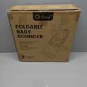 Orzbow Portable Baby Bouncer, Foldable Baby Bouncer Seat with Storage Bag and Removable Play Bar, 3 Recline Positions, 0-12 Months Up to 20lbs, Ergonomic Design, Easy to Wash, Grey