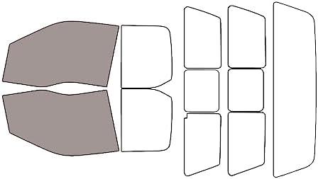 Rvinyl Window Tint Kit for Ford F-150 2015-2020 2 Door Supercab Front 35%