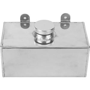 Qiilu Washer Reservoir , Aluminium Windscreen Washer Bottle 2L Polished Intercooler Spray Universal Car Parts