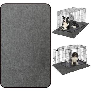 Dog Crate Mat Liner, Washable Pee Pads for Dogs, Absorbs Urine, Non-Slip, Waterproof Under Dog Crate Mat Floor Protector for Kennel Training, Protects Floors from wear and Scratches, (29"x48")