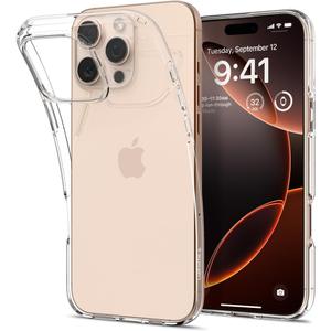 Spigen Liquid Crystal Designed for iPhone 16 Pro Max Case [Military-Grade Protection] - Crystal Clear