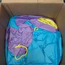 Inflatable Bounce House with Slide, Bouncy Castle for 4 Kids with Blower, 160 x 135 x 70 inches Jumping Bouncer with Ball Pit, Dual Basketball Hoops