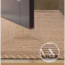 Color&Geometry Handwoven Jute Entry Rug - Natural Textured Front Door Mat 32"x48", Non-Slip Durable & Eco-Friendly Doormat for High-Traffic Entrance, Rustic Farmhouse Welcome Mat, Jute Sand