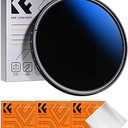 K&F Concept 43mm Variable ND Lens Filter ND2-ND400 (1-9 Stops) 18 Multi-Layer Coatings Adjustable Neutral Density Ultra Slim Lens Filter for Camera Lens (K-Series)