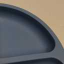 ChriKid Suction Plates for Baby, Toddlers - FEATURES SUPER STRONG QUADRUPLE SUCTION - 100% Food Grade Silicone Toddler Plates with Suction - Unbreakable Divided Kids Baby Plates