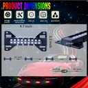 LED Grille Lights Dream Color,4 Pods DC 12V Cellphone APP Control, Music/Timing/Flashing Strobe Modes Truck Grill Lights for Ram F150 F250 F350 F450 TRD UTV (4 pods)