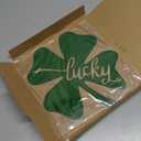 Benziso Irish Shamrock Wall Decor St Patricks Day Decorations Gifts for St patricks Day Shamrock Ornaments for Front Door Hallway (Green) (Green)