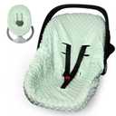 Infant Car Seat Cover Liner, Carseat Cover Liner for Baby Boys Girls, Soft Comfortable, Machine Washable, Universal Fit, Green