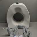 Medline Locking Raised Toilet Seat With Adjustable Comfort Handles 300lb