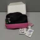 POUWENEY Black Wig with Bangs 26 Inch Long Curly Wavy Wigs for Women Begineer-Friendly Synthetic Wig for Daily Party Holiday Use