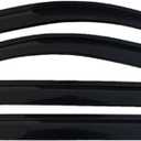 Window Visor Compatible for Silverado 1500 1999-2021 Door Visor Wind Sun Rain Guards Side Window Wind Deflectors Auto(1500 14-18 Crew CAB)