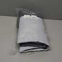 Charcoal Grey Long No Hook Shower Curtain with Snap in Liner,230GSM Waffle Weave Shower Curtains for Bathroom,71W x 86H