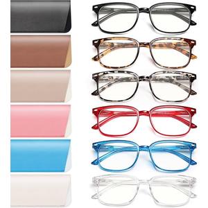 NOVIVON 6 Pack Reading Glasses for Women, Reading glasses men, Blue Light Blocking Readers, Computer eye glasses, Cheaters