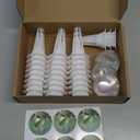 90pcs Hydroponic Seed Pod Kit Include 30pcs Plant Replacement Basket Containers,30 Grow Domes and 30 Seed Label Compatible with Hydroponic Growing Garden System(0.5 Inch,White)