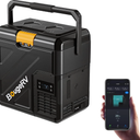 BougeRV 12V Refrigerator CRH20 21QT, -4~68°F, Portable Car Fridge Freezer | Electric Cooler, No Ice Needed, Portable Handle, Use as Fridge or Freezer, 12/24V DC, 110V AC, Outdoor Camping Travel RV