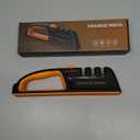 5 Precision Adjust Knife Sharpener- 3-Stage Premium Kitchen Knife Sharpener to Repair, Restore & Polish Blades by Sharp Pebble