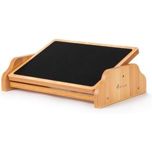 StrongTek Ergonomic Rocking Foot Rest for Under Desk, Adjustable Foot Stool with Non-Slip Surface, Three Positions for Comfort & Stability, Enhances Posture & Circulation, Ideal for Office & Home Use