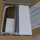 GOYLSER C-Shaped Tables Small Swivel End Table, Height Adjustable Side Tables Living Room, Rotating Snack Couch Wooden Tv Trays for Eating On Couch, Rustic Brown