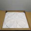 Art3d Decorative Ceiling Tile 2x2 Glue up, Suspended Ceiling Tile Pack of 12pcs White Floral