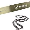Holzfforma 25inch 3/8 .063 84DL Guide Bar Full Chisel Saw Chain Combo Compatible with Stihl Chainsaw MS361 MS362 MS380 MS390 MS440 MS441 MS460 MS461 MS660 MS661 MS650