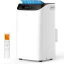 14000BTU Portable Air Conditioners,Free Standing Portable AC Unit
3-in-1 Cooling AC w/t Fan & Dehumidifier, Cools Room up to 700 sq.ft w/t Remote, Smart/Sleep Mode,3 Speed,Auto Swing,Timer