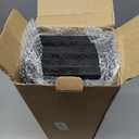 WOPITUES Wood Floating Shelves Set of 6, Shelves for Wall Decor, Farmhouse Shelf for Bedroom, Bathroom Storage Shelves, Book Shelves for Living Room-Black (16.5 Inch)