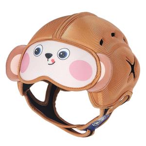 Baby Safety Helmet for Crawling & Walking - Ultra Lightweight Adjustable Infant Head Protector 10-24 Months, Breathable Anti-Collision Soft Helmet with Secure Fit Design (Monkey)