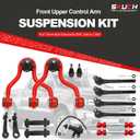 4WD Front End 15pc Suspension Kit for Chevy GMC K1500 K2500 Suburban Tahoe Yukon Escalade, Front Control Arms, Lower Ball Joints, Tie Rods Sway, Bar End Link Set Replacement