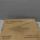 Papercutter 12" Cut Length Guillotine Paper Cutter, Heavy Duty Paper Trimmer with Safety Guard and Blade Lock, Large Paper Cutting Board for Cardstock, Photos, Office, Classroom, Studio