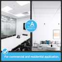 Art3d 10-Pack Smooth Drop Ceiling Tile 2ft x 4ft - Fire-Rated, Waterproof, Reusable - Premium PVC, No Sag and Breakage - Cover 80 Sq. Ft, White, 24*48