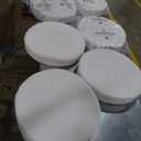 Sweetcrispy Dining Chairs Set of 6, Boucle Upholstered Modern Mid Century Round Kitchen Chairs with Curved Backrest & Metal Legs for Vanity, Living Room - Beige