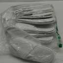 20 Pairs White Disposable Slippers, SPA Hotel Slipper for Women and Men, Closed Toe Soft Coral Fleece Slippers for Guests, Non-Slip Slipper for Travel Home Salon