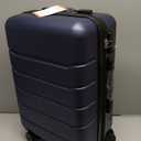 Simple Deluxe 20 Inch Expandable Hardside Carry On with Spinner Wheels & TSA Lock, ABS Hard Shell Lightweight Rolling Luggage Suitcase, Blue