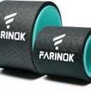 Yoga Wheel Set of 2, Upgraded 10MM Thick Back Wheels for Pain Relief & Stretching, Strongest Back Roller for Deep Tissue Massage, Improving Yoga Poses Backbend