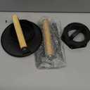 5pcs Smash Burger Press Kit, 3 in 1 Hamburger Press Patty Maker, Cast Iron Burger Press Round & Rectangle, 100pcs Wax Paper for Grill, Griddle, Flat top, Kitchen, Cooking