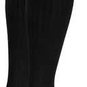 Truform Compression Socks, 8-15 mmHg, Men's Dress Socks, Knee High Over Calf Length, Black, X-Large