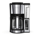 Ninja 12-Cup Programmable Coffee Brewer, 2 Brew Styles, Adjustable Warm Plate, 60oz Water Reservoir, Delay Brew - Black/Stainless Steel