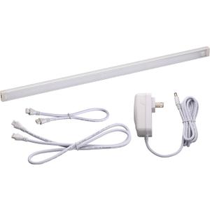 PureOptics LED Dimmable Linkable LED Shop Light with Motion Sensor and Magnetic Option, 10.5W, 780 Lumens, 18", Warm (LEDUC18-1WK), 18" 1-bar Kit