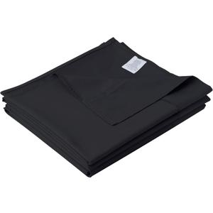 Cotton King Flat Sheet Only, 600 Thread Count 100% Egyptian Cotton Top Sheet 1Pcs, Cool & Breathable Flat Bed Sheets Wrinkle, Fade, Stain Resistant (Black King)