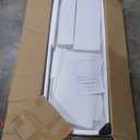 White 6 Drawer Dresser for Bedroom, 15.3" D x 47.2" W x 32.3" H in Simply Modern Chest of Drawers, Wood Storage Double Dresser with Deep Drawers for Living Room, Hallway Entryway, White