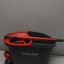 O-Cedar EasyWring Microfiber Spin Mop, Bucket Floor Cleaning System, Red, Gray, Standard