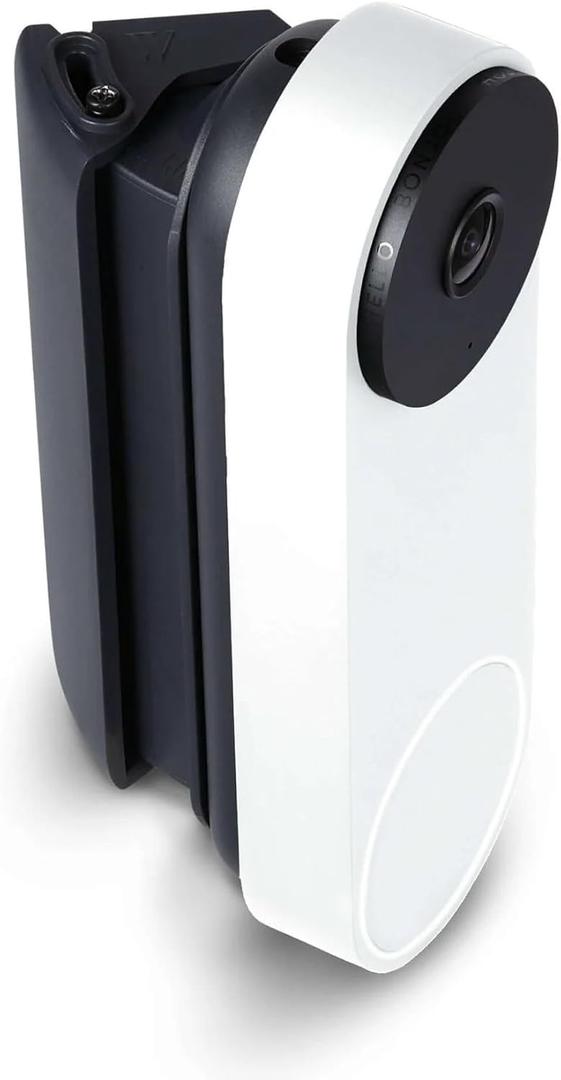 Wasserstein Horizontal Adjustable Angle Mount ONLY Compatible with Google Nest Doorbell (Wired, 3rd & 2nd Gen), 3555 Wedge Bracket NOT Compatible with Nest Doorbell (Battery) Made for Google