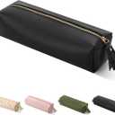 Mr. Pen- PU Leather Pencil Case, Black, Pencil Case Small Pencil Pouch, Aesthetic Pencil Cases