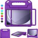 Kids Case for Samsung Galaxy Tab A9 Plus 11" Tablet, Built-in Screen Protector, Shockproof Handle Stand Protective Cover for Samsung Galaxy Tab A9+ 11 Inch 2023(SM-X210/X216/X218), Purple