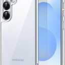 JETech Case for Samsung Galaxy S25 5G, Non-Yellowing Shockproof Bumper Protective Phone Cover, Anti-Scratch Hard PC Back (Clear)