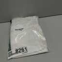 RoomTalks White Boho Kitchen Valances for Windows Rod Pocket 18L x 52W Embroidered French Striped Modern Farmhouse Chic Textured Tassel Curtain Valances for Bathroom Living Room Bohemian Decor